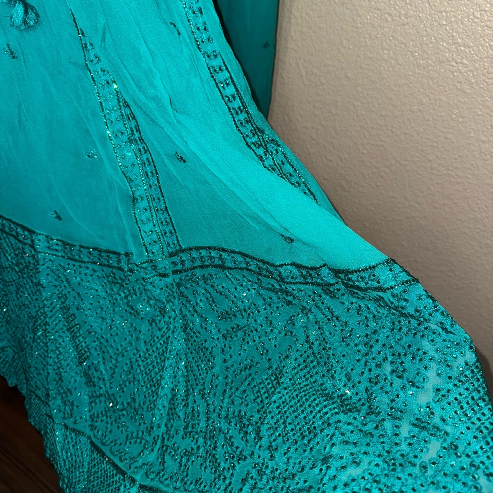 Crystal Embroidered Lehenga - Picture 6 of 11